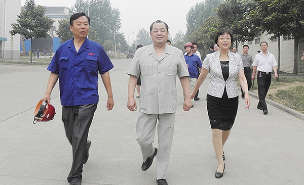 原河南省副省長劉新民-鄭州市委常委、組織部長高建慧在公司視察工作